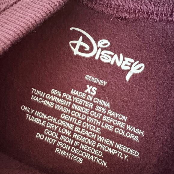 Disney Alice In Wonderland Sweatshirt XS Two Sided Graphic Cartoon Y2K Kawaii - Picture 3 of 5